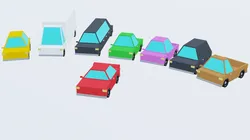 Low poly cars