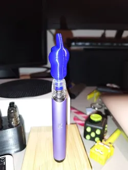 Middle finger drip tip for vape