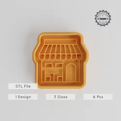 Restaurant Cookie Cutter & Stamp Set, Perfect for Cookies & Fondant, 6 Piece, S/M/L Sizes