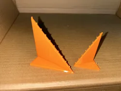 Support fins for 45° or 60° Model Rotation