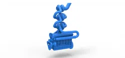 Triple Turbo straight-six engine Scale 1 to 25 3D Print Model in Vehicle 461231