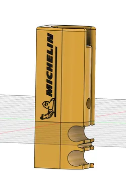 Wall mount for inflation gun with hose attachment
