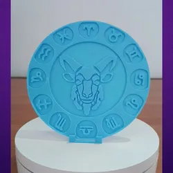 Beer Coaster "CAPRICORN" .STL file for 3d printing