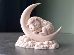 Creality Cloud | Sleeping Hedgehog on Crescent Moon | ملفات الطابعة ثلاثية الأبعاد