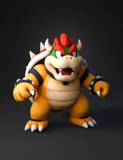 Create me my own articulated bowser from Mario Bros and also make it 3