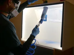 DIY powder coating booth
