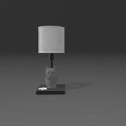 LAMP / LITHO Russian blue cat