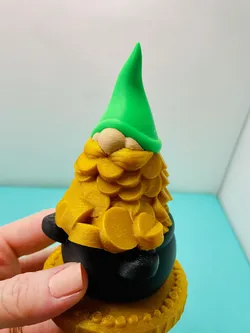 Lucky Gnome on a Pot O'Gold