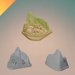 Machu Picchu Peru Diorama – STL and GLB 3D Printable Model for Home Decor and Collection