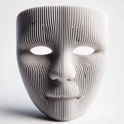 Modern Vertical Lines Face Mask 3D Print – New Fashion Style, Geometric Pattern, Reusable Decorative Mask