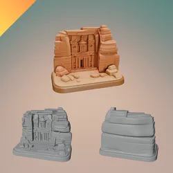 Petra Treasury Diorama – 3D Printable Ancient Jordan Landmark for Home Decor and Architectural Displays