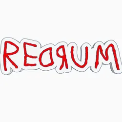 REDRUM (THE SHINING) Logo Display by MANIACMANCAVE3D