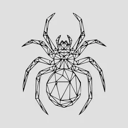 Spider Line Art Wall Art