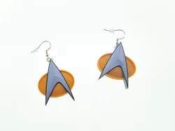 Star Trek Next Generation Communicator Badge Earrings