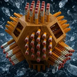 Stationery & Learning Tools STL indir - Geometric object for 76 pencils - Nelea N²C³R
