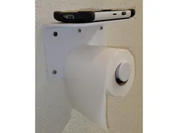 Toilet Paper Holder with Cell Phone Shelf