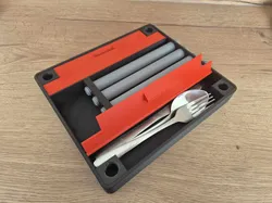 Travel Portable table with two drawers