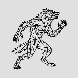 Werewolf Line Art Wall Art