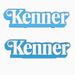 2x KENNER Logo Display by MANIACMANCAVE3D