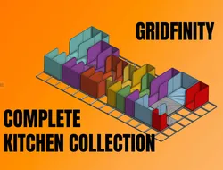 Gridfinity Complete Kitchen Collection (w/ Modular Expansion Pieces)