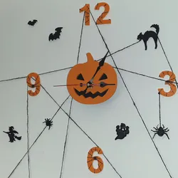 Halloween wall clock