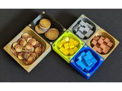Magnetic Stackable Board Game Component Boxes