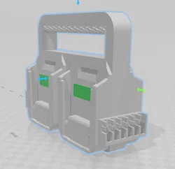 Makita battery holder with screwdriver bit holders
