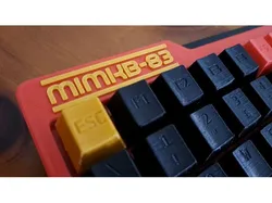 MIMKB-83: Fully Printed ISO mechanical keyboard with custom keycaps