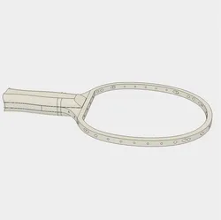 Ping Pong Paddle with Strings