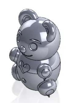 Snow teddy bear inspired by Frozen II