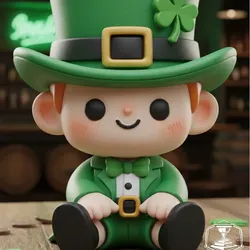 St. Patrick's Day leprechaun keychain