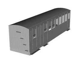 Tralee and Dingle bogie brake composite 13T 1/64 scale