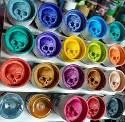 Vallejo Paint bottle skull swatch