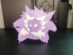 3D printer bestanden | 3MF | Gengar & Haunter Dual-Silhouette Display