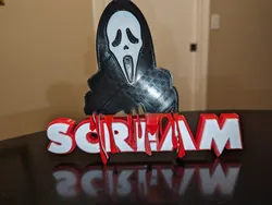 Bloody Scream Logo Sign