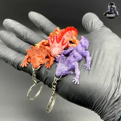 Cute Axolotl Keychain - articulated - Print in Place - No Supports