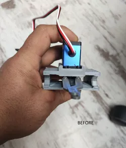 Increased distance between bolts and housing.