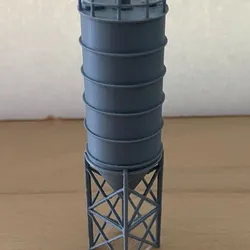 N Scale Concrete Silo