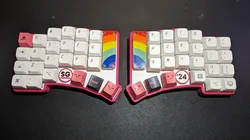 SG'24 - 2x 24 key split column staggered handwired keyboard