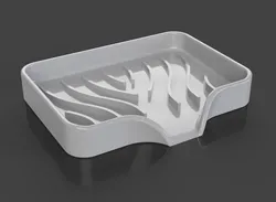 Soap dish, Sponge dryer with drainer.