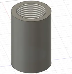 Threaded container for screws