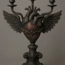 Wings Heart Candleholder