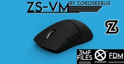 ZS-VM, Razer Viper Mini Inspired 3D Printed Symmetric Wireless Mouse G305 Design
