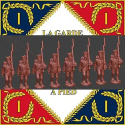 28mm Napoleonic French Light infantry with trousers and shako cover 1808-12