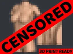 3D Print Ready Woman Torso with Vagina 3D Print Model in Woman 582559