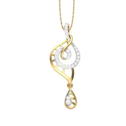 3D Printable Cad jewelry design of Lady diamond Pendant