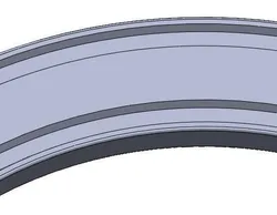 45 degree curve for wooden railroad (5984-01.00)