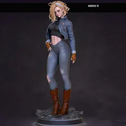 Android 18 3D Print Model in Woman 582962