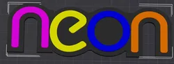 Badges & Coins STL indir - Neon Badge - Emanuel Chmielowski