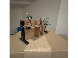 Cardboard Terrain - Palisade Stands - 1 inch walkway